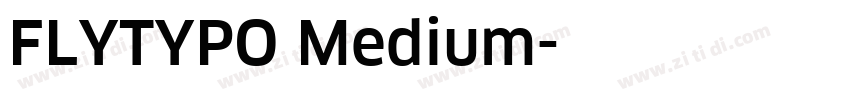FLYTYPO Medium字体转换